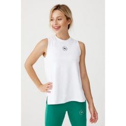 Damski top sportowy szybkoschnąca Rough Radical Classic Top. Białe koszulki sportowe damskie ROUGH RADICAL, xl, bez wzorów, bez ramiączek, na fitness i siłownię. Za 109.00 zł.