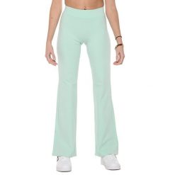 Legginsy z bawełna na co dzień na siłownię. Niebieskie legginsy damskie LEONE 1947 APPAREL, bez wzorów, z bawełny. Za 193.66 zł.