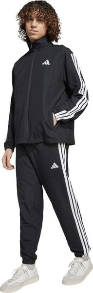 Dres męski adidas Sportswear Basic 3-Stripes Woven TT Track Suits czarny JI8849 2XL. Czarne komplety dresowe męskie Adidas, m, bez wzorów, z dresówki. Za 452.34 zł.