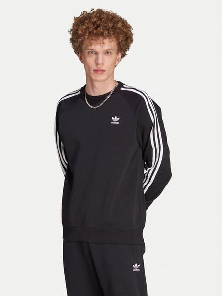 Adidas Bluza adicolor Classics 3-Stripes IM2087 Czarny Regular Fit. Czarne bluzy męskie Adidas, m, bez wzorów, z bawełny, bez ramiączek, bez kaptura. Za 199.99 zł.