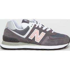 New Balance - Buty WL574BTA. Szare obuwie sportowe damskie New Balance, bez wzorów, z gumy, z okrągłym noskiem, bez zapięcia. W wyprzedaży za 269.90 zł.