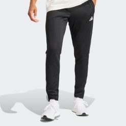 Spodnie treningowe do piłki nożnej ADIDAS Sereno. Czarne spodnie dresowe damskie Adidas, l, bez wzorów, z dresówki, do piłki nożnej. Za 179.99 zł.