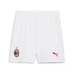 Młodzieżowe szorty AC Milan 24/25 PUMA White For All Time Red. Biała szorty damskie Puma, bez wzorów, młodzieżowe. Za 170.15 zł.