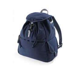 Plecak z płótna Quadra Vintage. Niebieskie plecaki męskie QUADRA, bez wzorów, vintage. Za 152.55 zł.