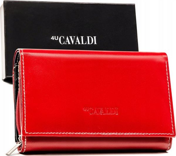 4U Cavaldi Duży portfel damski ze skóry naturalnej - 4U Cavaldi NoSize. Portfele damskie 4U Cavaldi, ze skóry. Za 125.44 zł.