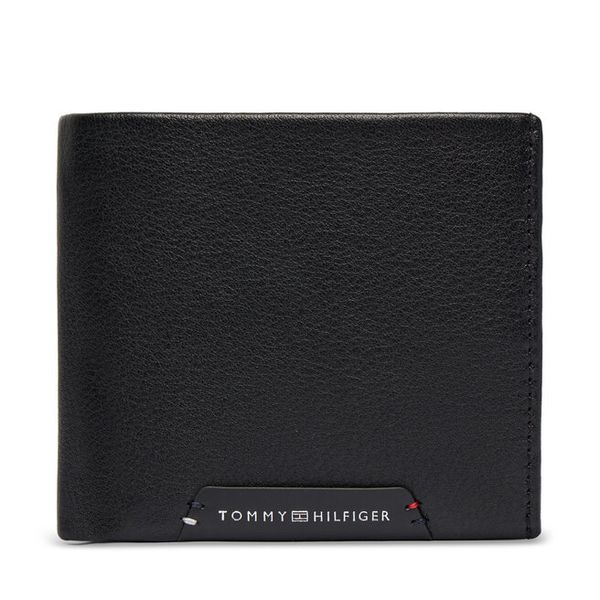 Portfel Tommy Hilfiger. Czarne portfele męskie Tommy Hilfiger, bez wzorów. Za 349.99 zł.