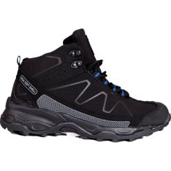 Sportowe buty trekkingowe damskie z wysoką cholewką DK czarne. Czarne obuwie trekkingowe damskie z materiału, przed kolano, bez zapięcia. Za 227.37 zł.