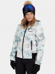 Kurtka Narciarska Damska Fundango Zina. Czarne kurtki sportowe damskie FUNDANGO, na zimę, m, bez wzorów, z materiału, bez ramiączek, bez kaptura, narciarskie. Za 499.00 zł.