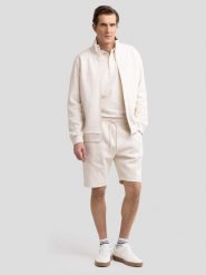 Szorty męskie dresowe kremowe Wladorsh 103/ Wlador 103. Białe szorty męskie BIG STAR, bez wzorów, z bawełny, eleganckie. W wyprzedaży za 139.99 zł.