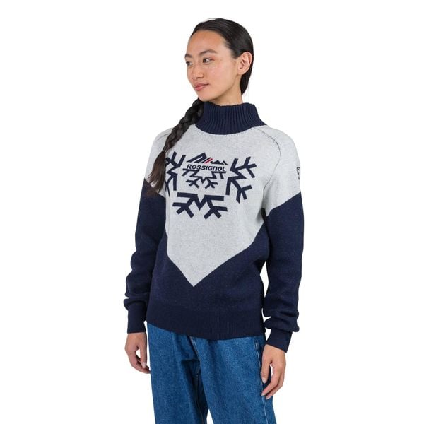 Sweter damski Rossignol Cieloalto Tn. Niebieskie swetry nierozpinane damskie Rossignol, bez wzorów, sportowe, bez kołnierzyka, bez ramiączek. Za 809.99 zł.