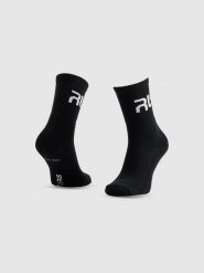 4F Skarpety casual wysokie męskie 4F x Robert Lewandowski - czarne 43-46. Czarne skarpety męskie 4F, bez wzorów, z bawełny. Za 29.99 zł.