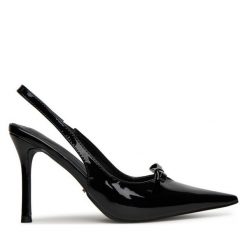 Szpilki DeeZee. Czarne szpilki damskie DeeZee, bez wzorów, bez obcasa, na szpilce, bez zapięcia. Za 139.99 zł.