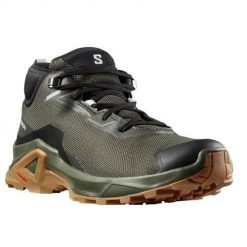 Buty trekkingowe męskie Salomon X Reveal Chukka Cswp 2. Zielone trekkingi męskie Salomon, z materiału, bez zapięcia. Za 593.00 zł.