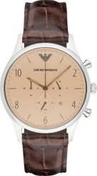 Zegarek Emporio Armani Zegarek Męski Armani AR1878 (43 mm). Zegarki męskie Emporio Armani, bez wzorów. Za 364.57 zł.