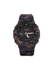 G-Shock Zegarek GA-2100CM-8AER Czarny. Czarne, analogowe zegarki męskie G-Shock, bez wzorów, z syntetyku. Za 649.99 zł.