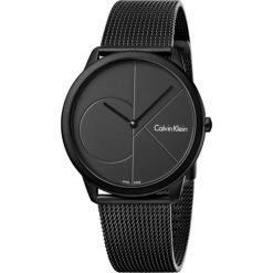 ZEGAREK CALVIN KLEIN MINIMAL K3M514B1. Czarne zegarki męskie Calvin Klein, bez wzorów, ze skóry, szklane. Za 1,169.00 zł.