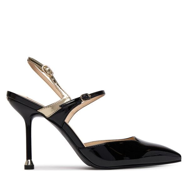 Szpilki Liu Jo. Czarne szpilki damskie Liu Jo, bez wzorów, bez obcasa, na szpilce, bez zapięcia. Za 679.99 zł.