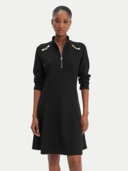 Liu Jo Sport Sukienka codzienna TA6019 JS182 Czarny Regular Fit. Czarne sukienki damskie Liu Jo Sport, na co dzień, m, bez wzorów, z wiskozy, sportowe, bez kołnierzyka, bez ramiączek, proste. Za 689.99 zł.