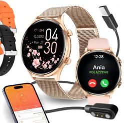 Smartwatch VESS Q40S Złoty (SMARTWATCH QS40). Żółte zegarki smartwatch VESS, bez wzorów. Za 159.99 zł.