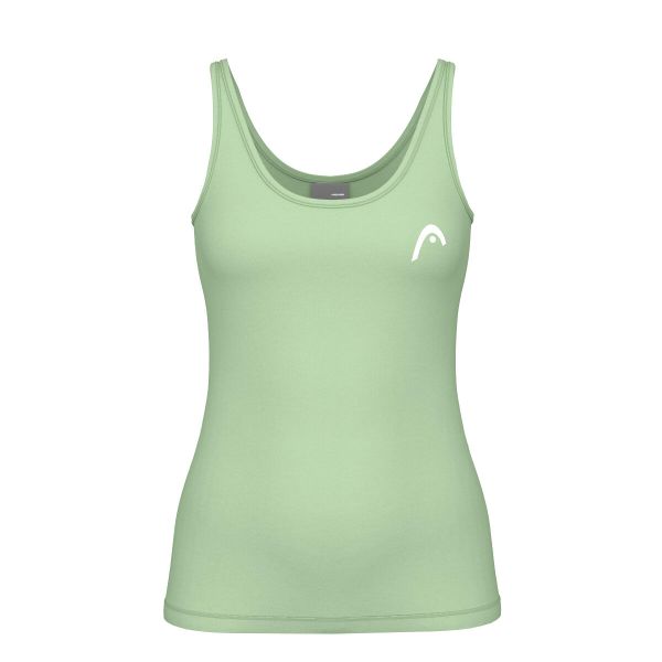 Damski tank top Head Spirit II. Zielone topy damskie Head, bez wzorów, sportowe, bez kołnierzyka, bez ramiączek. W wyprzedaży za 189.00 zł.