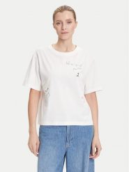Weekend Max Mara T-Shirt Acline 2525976051 Biały Regular Fit. Białe t-shirty damskie Weekend Max Mara, s, bez wzorów, z bawełny, bez kołnierzyka, bez ramiączek. Za 359.99 zł.