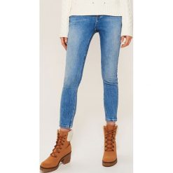 Jeansy skinny - Niebieski. Niebieskie jeansy damskie House, bez wzorów, z jeansu. Za 99.99 zł.