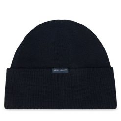 Czapka Armani Exchange. Niebieskie czapki męskie Armani Exchange, na zimę, bez wzorów. Za 239.99 zł.
