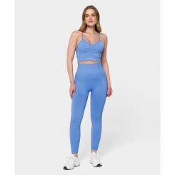 Legginsy bezszwowe Carpatree Allure niebieskie. Niebieskie legginsy damskie Carpatree, bez wzorów. W wyprzedaży za 169.99 zł.