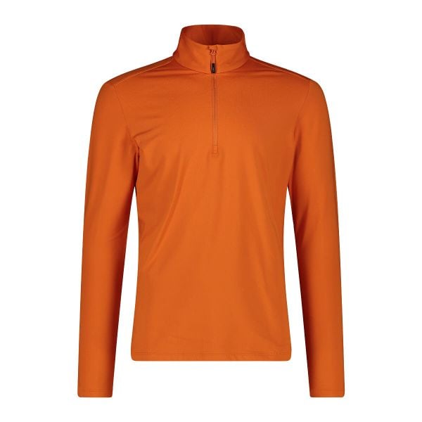 Golf męski techniczny CMP 30L1097. Brązowe swetry męskie CMP, l, bez wzorów, z materiału, sportowe, bez kołnierzyka, bez ramiączek. Za 173.00 zł.