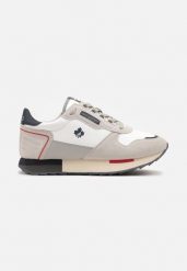 Białe Buty Sportowe Sneakersy z Ozdobnymi Wstawkami Vevilira. Białe buty sportowe męskie Born2be, bez wzorów, z jeansu, bez zapięcia. Za 99.99 zł.
