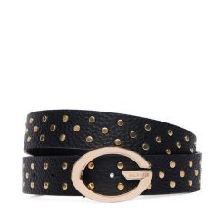 Pasek Damski Guess. Czarne paski damskie Guess, z aplikacjami. Za 284.99 zł.