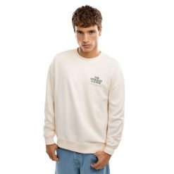 Męska bluza z bawełny organicznej Lifestyle Siroko Lounge Sand. Brązowe bluzy męskie SIROKO, m, bez wzorów, z bawełny, casualowe, bez ramiączek, bez kaptura. Za 190.00 zł.