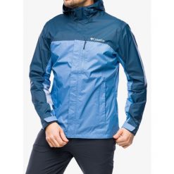 Kurtka przeciwdeszczowa męska Columbia Pouring Adventure II Jacket. Niebieskie kurtki męskie Columbia, m, bez wzorów, sportowe, bez kaptura. Za 339.99 zł.