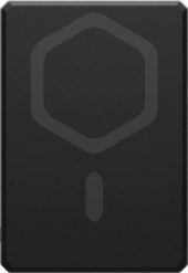 UAG Ultra Slim 5K - powerbank 5000 mAh z podstawką, ładowanie bezprzewodowe 10W, kompatybilny z MagSafe, kabel w zestawie (black/gray). Czarne powerbanki . Za 239.00 zł.