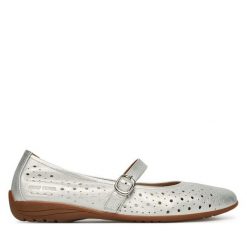 Baleriny Josef Seibel. Szare balerinki damskie Josef Seibel, bez wzorów, bez obcasa, bez zapięcia. Za 389.99 zł.