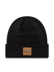 New Era Czapka Team Patch Cuff Bea 60565195 Czarny. Czarne czapki damskie New Era, na zimę, bez wzorów, z materiału. Za 129.99 zł.