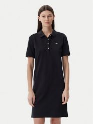 Gant Sukienka codzienna Shield 4201529 Czarny Regular Fit. Czarne sukienki damskie GANT, na co dzień, s, bez wzorów, z bawełny, bez kołnierzyka, bez ramiączek, proste. Za 269.99 zł.