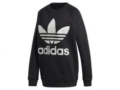 Bluza damska ADIDAS OVERSIZED SWEAT 34. Czarne bluzy damskie Adidas, uniwersalny, bez wzorów, z bawełny, eleganckie, bez ramiączek, bez kaptura. Za 329.00 zł.