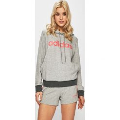 Adidas Performance - Bluza. Szare bluzy damskie adidas Performance, s, bez wzorów, z bawełny, bez ramiączek, z kapturem. W wyprzedaży za 149.90 zł.