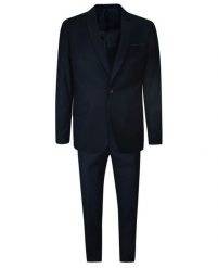 Garnitur Ślubny, Elegancki, Slimowany, Granatowy Zapinany na Jeden Guzik, Spodnie w Kant -CASINO. Niebieskie garnitury męskie Casino, l, bez wzorów, z poliesteru, biznesowe. Za 489.00 zł.