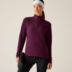 Bluza damska z suwakiem 1/4 Glamourize III Dare 2b. Fioletowe bluzy damskie Dare 2B, na zimę, bez wzorów, z dzianiny, sportowe, bez ramiączek, bez kaptura. Za 119.99 zł.