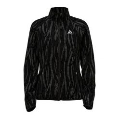 Kurtka do biegania damska Odlo Jacket ESSENTIAL LIGHT PRINT. Czarne kurtki sportowe damskie ODLO, m, bez wzorów, bez ramiączek, bez kaptura, do biegania. W wyprzedaży za 239.99 zł.