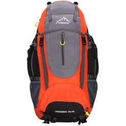 Plecak trekkingowy 65+5 L Springos. Brązowe plecaki damskie Springos, bez wzorów, sportowe. Za 145.99 zł.