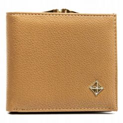 Portfel damski Milano Design PP-SF-1814-A-BL beżowy. Brązowe portfele damskie MILANO DESIGN. Za 27.99 zł.