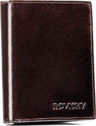 Rovicky Portfel męski ze skóry naturalnej w orientacji pionowej bez zapięcia - Rovicky NoSize. Portfele męskie ROVICKY, bez wzorów, ze skóry. Za 110.88 zł.