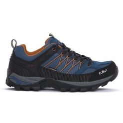Buty trekkingowe męskie CMP Rigel Mid. Czarne buty zimowe męskie CMP, bez wzorów, z materiału, bez obcasa, bez zapięcia. Za 329.99 zł.