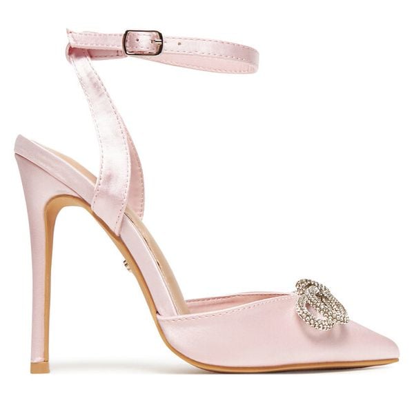 Szpilki DeeZee. Czerwone szpilki damskie DeeZee, bez wzorów, bez obcasa, na szpilce, bez zapięcia. Za 139.99 zł.