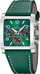 Zegarek Festina Zegarek męski Festina F20653-2 zielony. Zielone zegarki męskie Festina, bez wzorów. Za 551.00 zł.