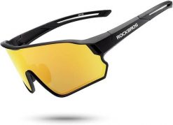 Okulary przeciwsłoneczne z polaryzacją do jazdy na rowerze i biegania ROCKBROS. Brązowe okulary przeciwsłoneczne damskie ROCKBROS. Za 124.00 zł.