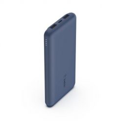 POWERBANK 10K PD USB-C 15W 2X USB-A, BLUE. Niebieskie powerbanki Belkin. Za 89.99 zł.